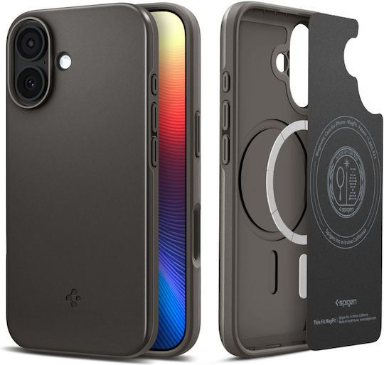 Spigen Thin Fit Magsafe Back Cover Πλαστικό 1.55mm Gunmetal (iPhone 17) ACS10375