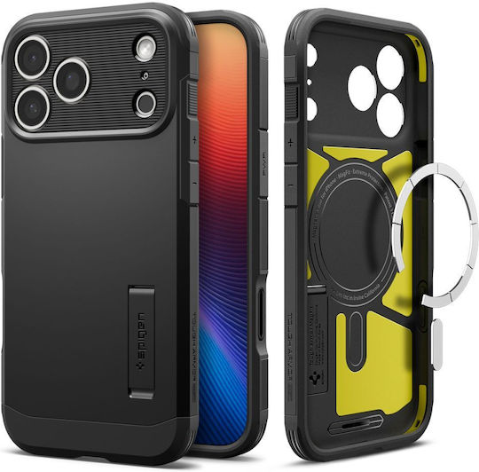 Spigen Tough Armor T Magsafe Back Cover Πλαστικό / Σιλικόνης 1.2mm Μαύρο (iPhone 17 Pro Max) ACS10297