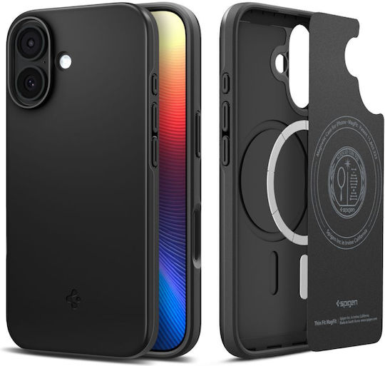 Spigen Thin Fit Magsafe Back Cover Πλαστικό 1.55mm Μαύρο (iPhone 17) ACS10373