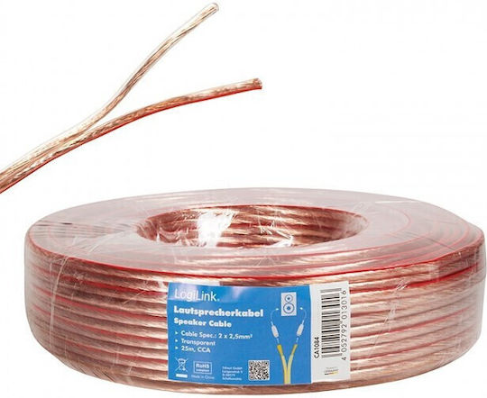 LogiLink Καλώδιο Ηχείου Ατερμάτιστο 25m (CA1084)