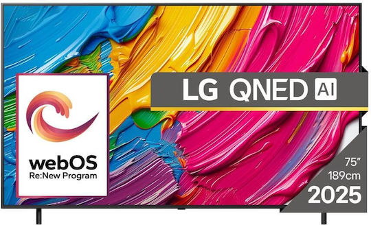 LG Smart Τηλεόραση 55" 4K UHD QNED QNED80A HDR (2025) 55QNED80A3A