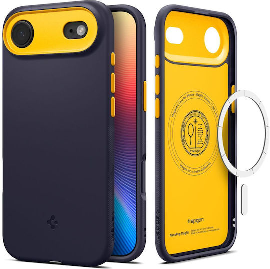 Spigen Caseology Nano Pop MagFit Back Cover Σιλικόνης Blueberry Navy (iPhone Air) ACS10300