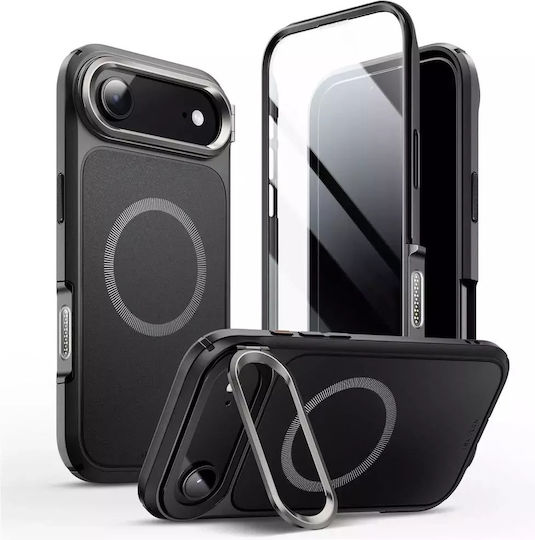 Supcase Book Πλαστικό / Σιλικόνης / Tempered Glass Μαύρο (iPhone Air)