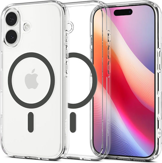 Spigen Ultra Hybrid MagSafe Back Cover Πλαστικό / Σιλικόνης Clear Graphite (iPhone 17) ACS10381