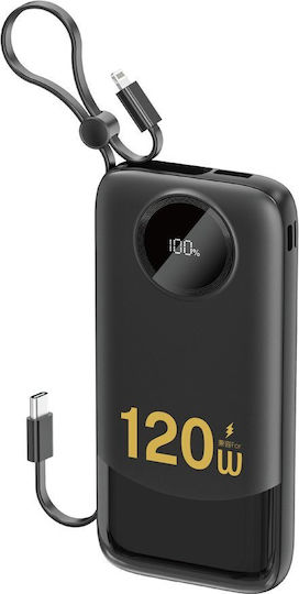 Dudao K13 Power Bank 10000mAh 22.5W με Θύρα USB-A και Θύρα USB-C Power Delivery Μαύρο