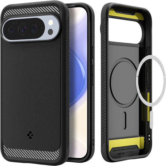Spigen Rugged Armor MagSafe Back Cover Σιλικόνης Matte Black (Google Pixel 10 Pro XL) ACS09721