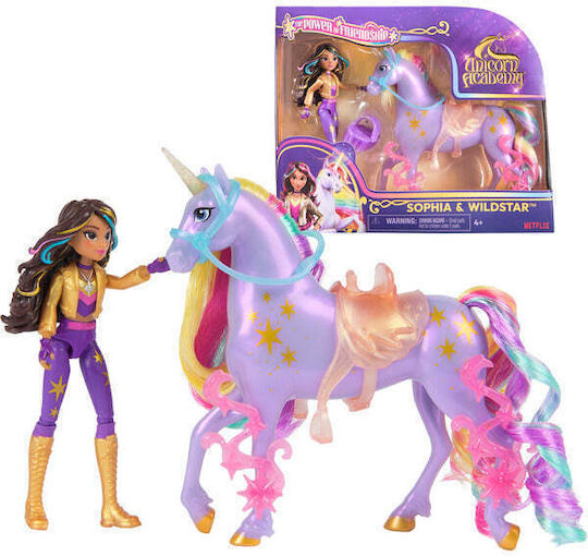 Spinmaster Unicorn Academy Sophia Εγώ Χάρις Αληθινή Χαίτη Ουρά Καθώς Βούρτσα