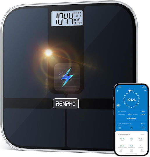 Renpho Smart Ζυγαριά 180kg με Bluetooth Μπεζ