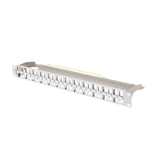 Lanberg Patch Panel Blank 48port 1u 19" Ftp Keystone Modules Gray Ppks-1248-s