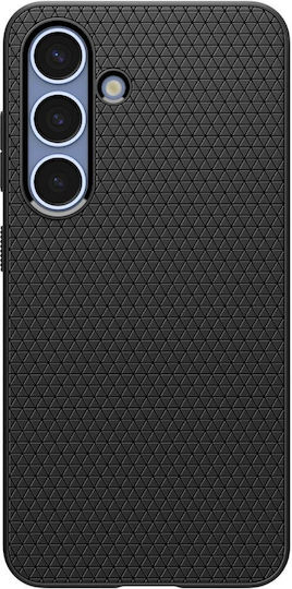 Spigen Liquid Air Back Cover Σιλικόνης Σετ με Τζαμάκι Μαύρο (Galaxy S25) ACS09000