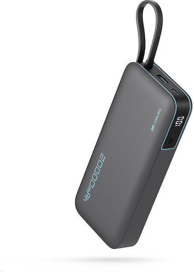 Cuktech CP25 Power Bank 20000mAh 55W με Θύρα USB-A και Θύρα USB-C Γκρι