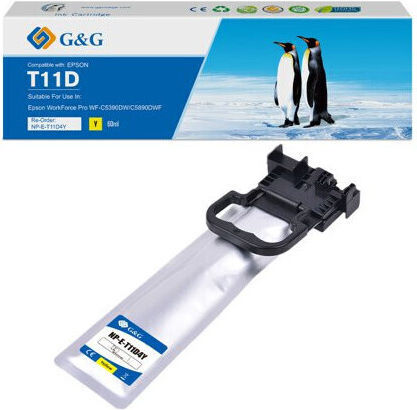 Premium Cartridge G&g 5k Epson T11d4 Xl Yellow C13t11d440
