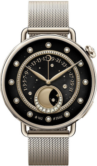 Xiaomi Watch S4 Aluminium 41mm Αδιάβροχο με Παλμογράφο (Sunset Gold)