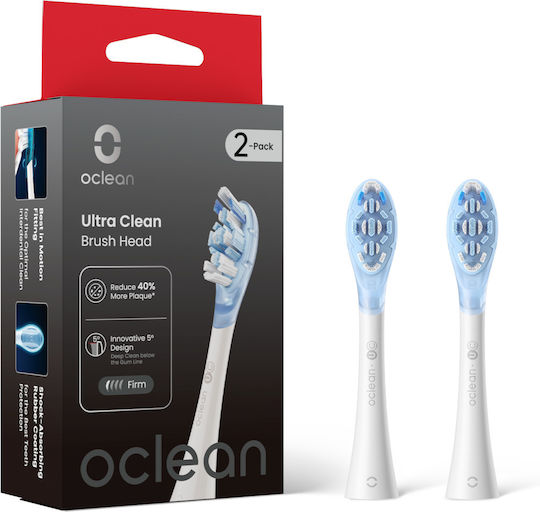 OClean Ultra Clean Ανταλλακτικές Κεφαλές για Ηλεκτρική Οδοντόβουρτσα 2τμχ