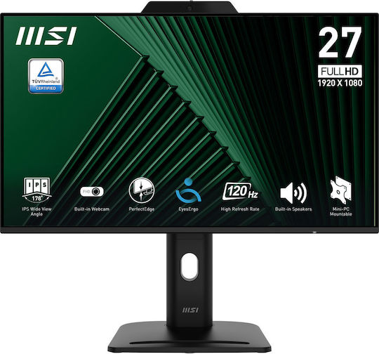 MSI PRO MP272PMG IPS Monitor 27" FHD 1920x1080 με Χρόνο Απόκρισης 4ms GTG