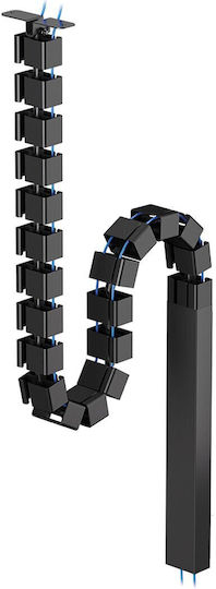 Neomounts Cable Spine Organizer Sit Stand Desk Frames Screw Mounted Magnetic Channel Black