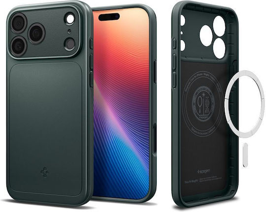 Spigen Thin Fit MagSafe Back Cover Πλαστικό / Σιλικόνης Abyss Green (iPhone 17 Pro) ACS10340