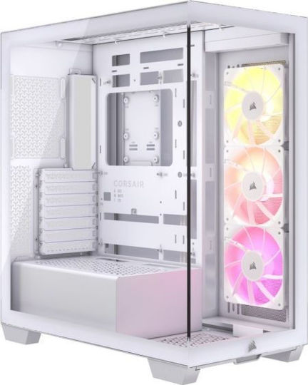 Corsair 3500X RS-R ARGB Gaming Midi Tower Κουτί Υπολογιστή με Πλαϊνό Παράθυρο Λευκό