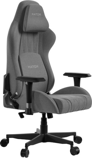 HATOR Darkside 3M Υφασμάτινη Καρέκλα Gaming με Ρυθμιζόμενα Μπράτσα Γκρι