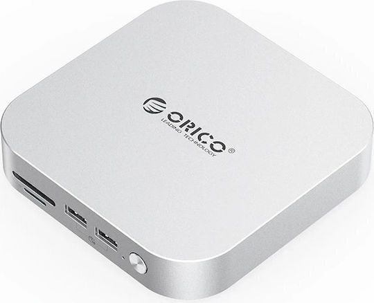 Orico Hub 10 Θυρών με σύνδεση USB-C Ασημί ORICO-M49P-EU-SV-BP
