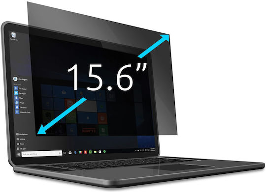 Kensington Privacy Filter 15.6" Notebooks 16:10 Removable 2-way Privacy Screen Anti-spy Screen Film Anti-glare Coating & Blue Light Reduction Transparent 628968