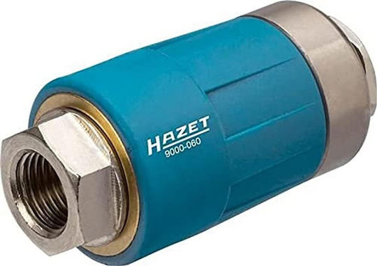 Hazet Safety Coupling 9000-060 Secure Compressed Air Quick Coupling Internal Thread 12.91 Mm All Air Connection Nipples 0-20 Bar Unintentional Hose Disconnection Prevented