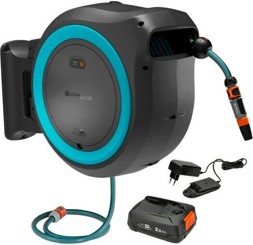 Gardena Powerroll Xxl Αυτόματη Ανέμη Ποτίσματος με Λάστιχο 40m 18645-20