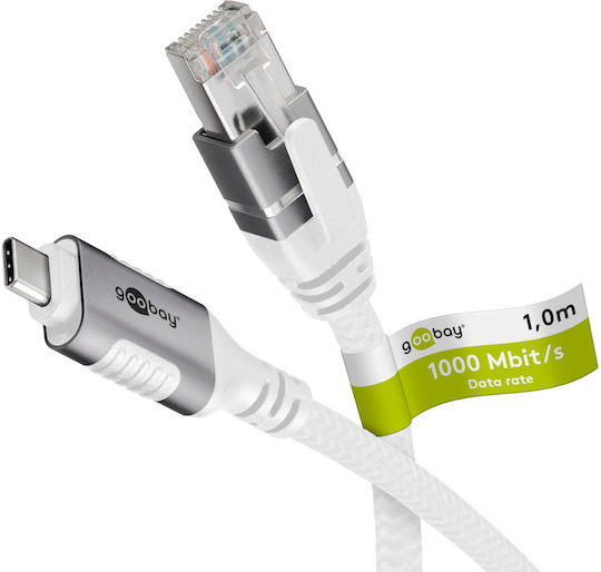 Goobay USB 3.1 Cable USB-C male - USB-C Ασημί 1m (74165)