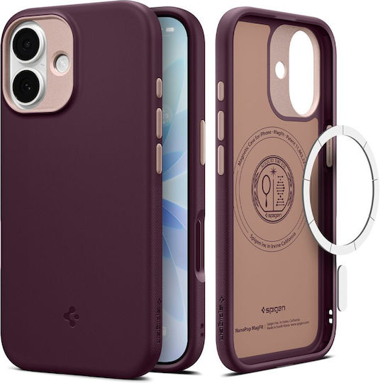 Spigen Nano Pop Mag Back Cover Σιλικόνης Μπορντό (iPhone 17) ACS10365