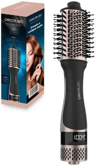 Cecotec Ceramiccare Unique Touch Κεραμική Ηλεκτρική Βούρτσα με Αέρα για Ίσιωμα και Μπούκλες 1200W