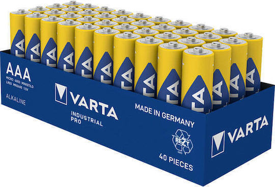 Varta Industrial Pro Αλκαλικές Μπαταρίες AAA 1.5V 40τμχ 04003211354-40P
