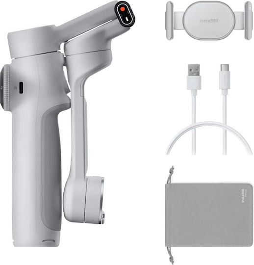 Insta360 Flow 2 Standard Bundle Gimbal Κινητού με Σταθεροποιητή 3 Αξόνων και 10 ώρες λειτουργίας Γκρι