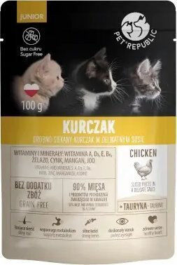 Pet Republic Pet Republic Κοτ Saszetka 100g Junior Κοτοπουλο Σος 24