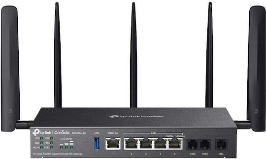 Δρομολογητής Tp-link Omada Dr3650v-4g Ασύρματος Gigabit Ethernet Dual-band 2.4 Ghz/5 Ghz Μαύρος