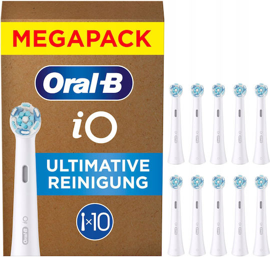 Oral-B iO Ultimate Clean Ανταλλακτικές Κεφαλές για Ηλεκτρική Οδοντόβουρτσα 10τμχ
