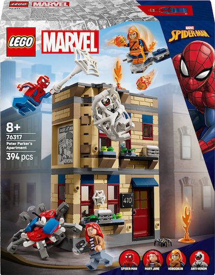 LEGO Marvel Peter Parker's Apartment για 8+ Ετών 394τμχ 76317