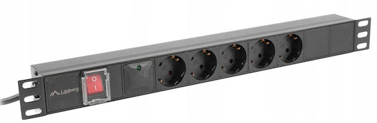 Lanberg Πολύπριζο Rack PDU-05F-0200-IEC-BK 1τμχ