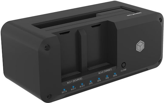 Icy Box Θήκη για Σκληρό Δίσκο 2.5" / 3.5" / M.2 SATA III NVME με σύνδεση USB 3.2 IB-2924MSCL-C31
