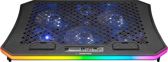 Rampage Metafor Cooling Pad για Laptop με 6 Ανεμιστήρες και Φωτισμό