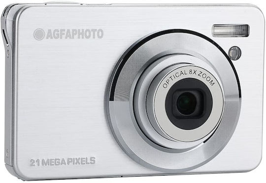 AgfaPhoto Realishot Compact Φωτογραφική Μηχανή 8MP Οπτικού Ζουμ 8x Ασημί