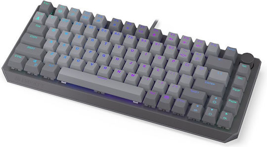 Endorfy Thock V2 75% Gaming Μηχανικό Πληκτρολόγιο 75% με Custom Red διακόπτες και Φωτιζόμενα πλήκτρα (Αγγλικό US) Κίτρινο