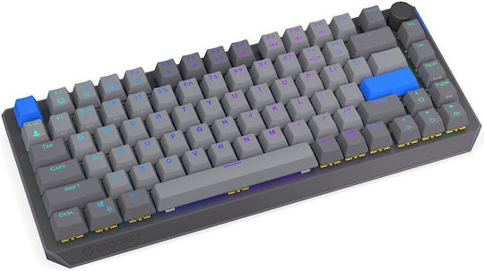 Endorfy Thock V2 75% Wireless Ασύρματο Gaming Μηχανικό Πληκτρολόγιο 75% με Gateron Yellow διακόπτες και RGB φωτισμό (Αγγλικό US) Κίτρινο