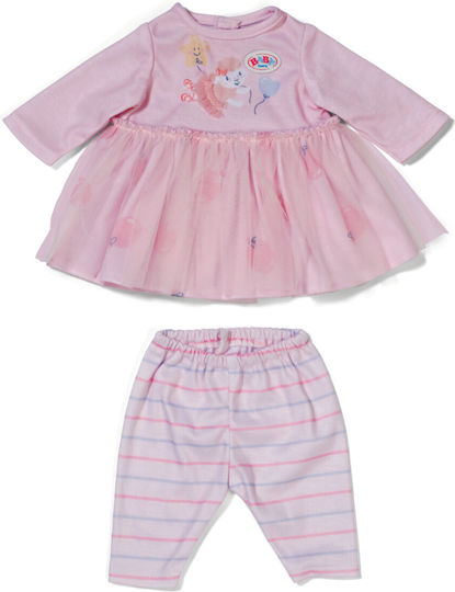 ZAPF Creation Baby Born Pink Dress with Sleeves 838792