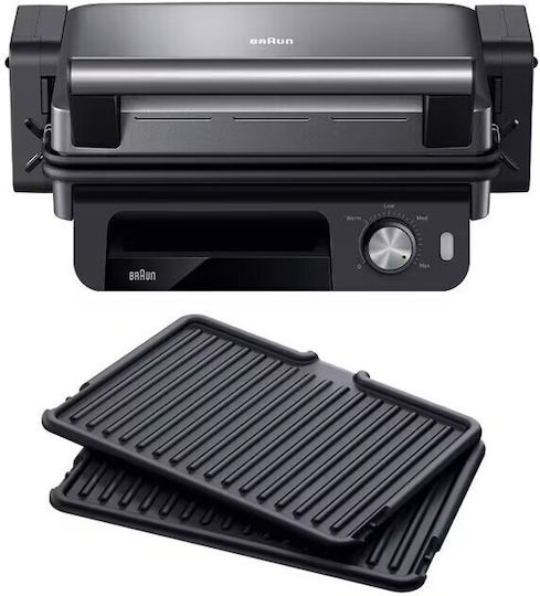 Braun Multigrill 5 Τοστιέρα Γκριλιέρα με Αποσπώμενες Πλάκες 2000W Μαύρη