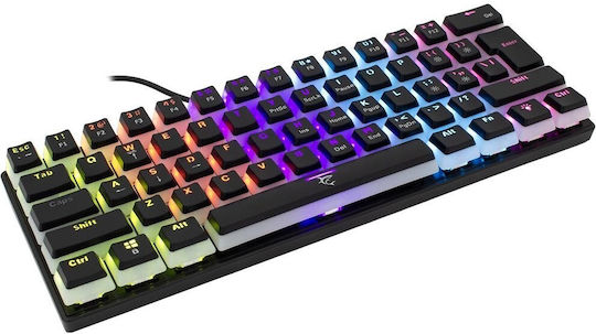 White Shark Ashiko 2 Gaming Μηχανικό Πληκτρολόγιο 60% με Outemu Blue διακόπτες και RGB φωτισμό (Αγγλικό US) Μπλε