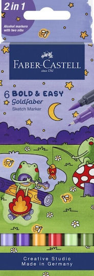 Faber-Castell Goldfaber Μαρκαδόροι Αλκοόλης Σετ 4τμχ 164814