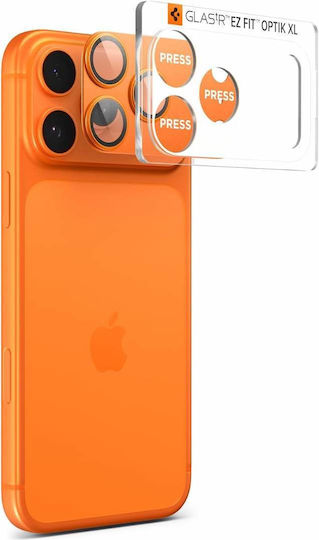 Spigen Glas.tr Optik Pro Προστασία Κάμερας Μεμβράνη Πορτοκαλί για το Apple iPhone 17 Pro Max AGL10650
