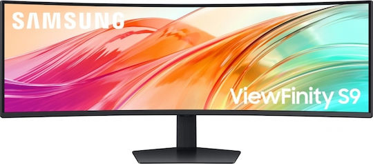Samsung ViewFinity S9 S95UF Ultrawide VA HDR Curved Monitor 49" 5120x1440 με Χρόνο Απόκρισης 5ms GTG