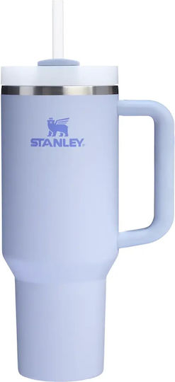 Stanley Quencher H2.0 Flowstate Handled Tumbler Θερμός Ανοξείδωτο 1.18lt Γαλαζιο με Καλαμάκι και Λαβή 13230-062