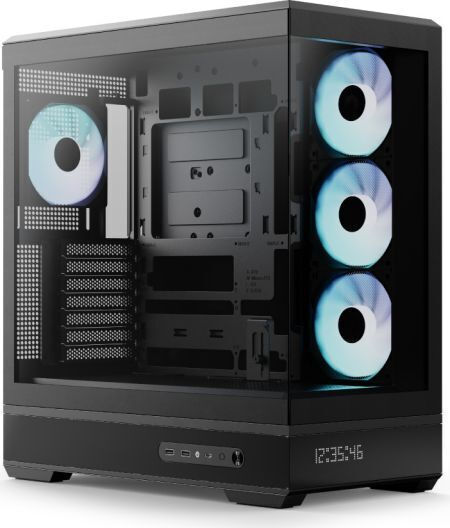 Aerocool P500B-Digi Gaming Midi Tower Κουτί Υπολογιστή με ARGB Φωτισμό Μαύρο